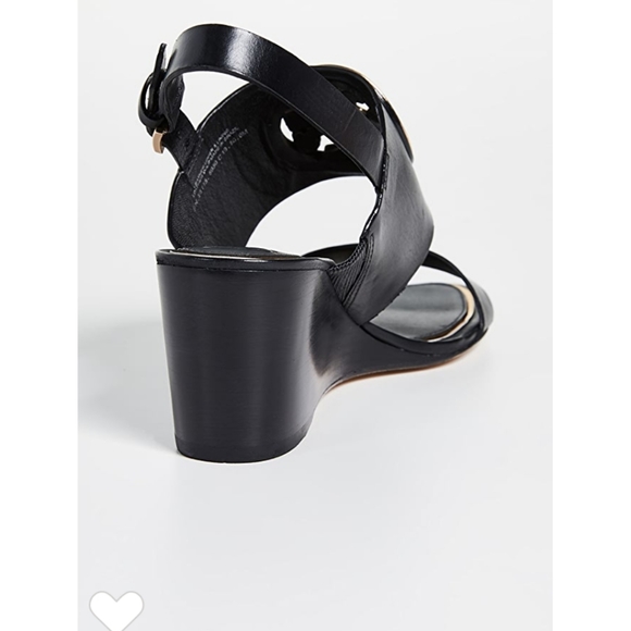New Black Tory Burch Metal Miller 65mm Wedge Sandal size 8.5 - Picture 9 of 11